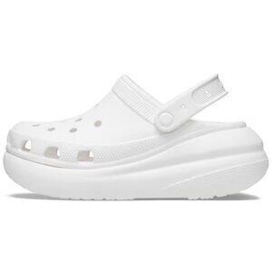 Crocs Women's White Classic Mega Crush Slip-On Casual Clogs Size US 9